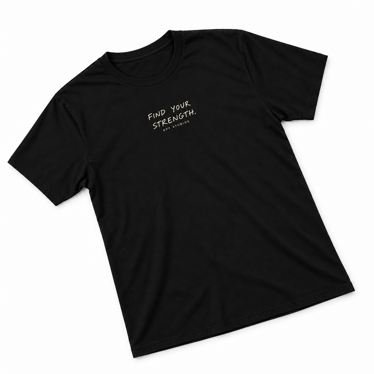 Find Your Strength Lightweight Tee – Black | AVY Strength Co.