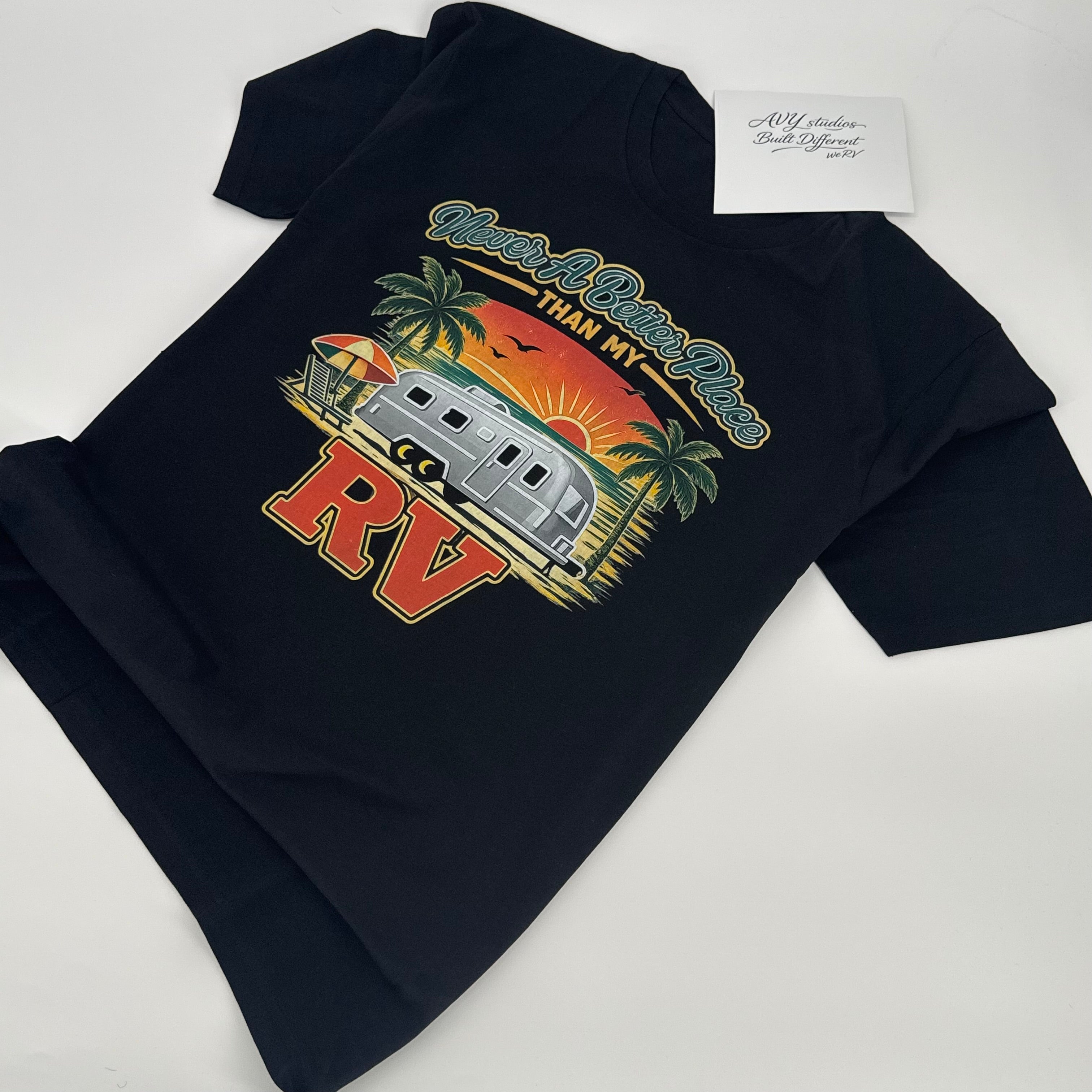 Never A Better Place RV Tee – Vintage Airstream Sunset Shirt