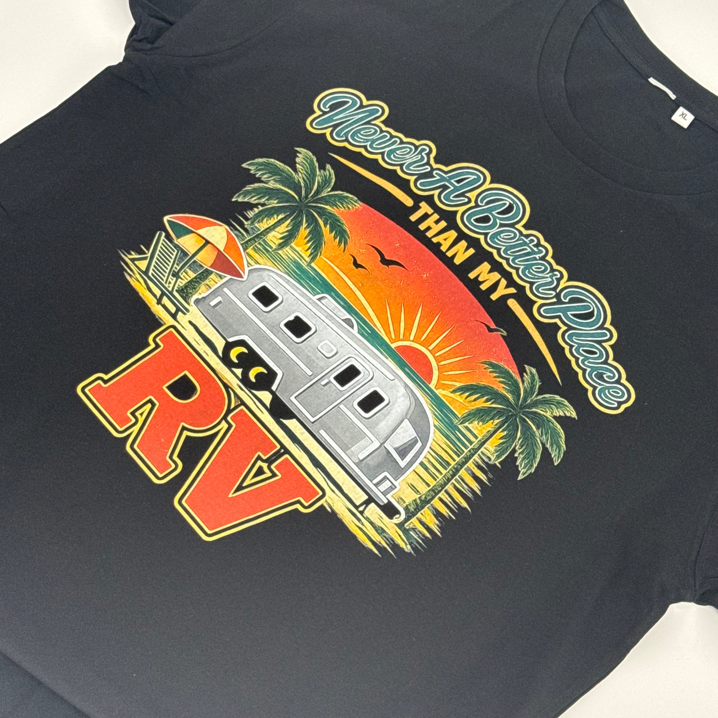 Never A Better Place RV Tee – Vintage Airstream Sunset Shirt