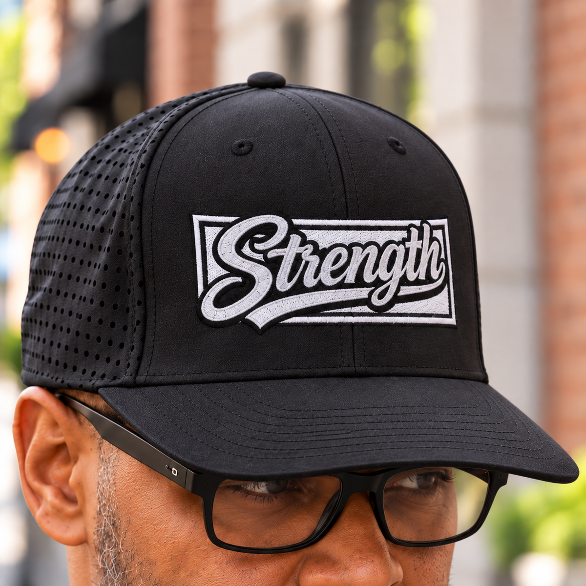 AVY Strength Co. Embroidered Snapback Cap | Black
