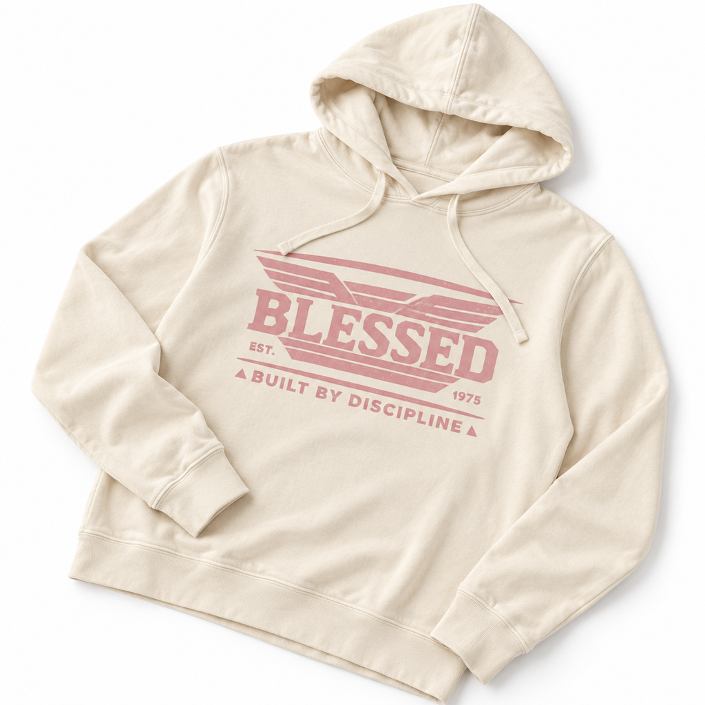 AVY Strength Co. Blessed Lightweight Hoodie | Ivory