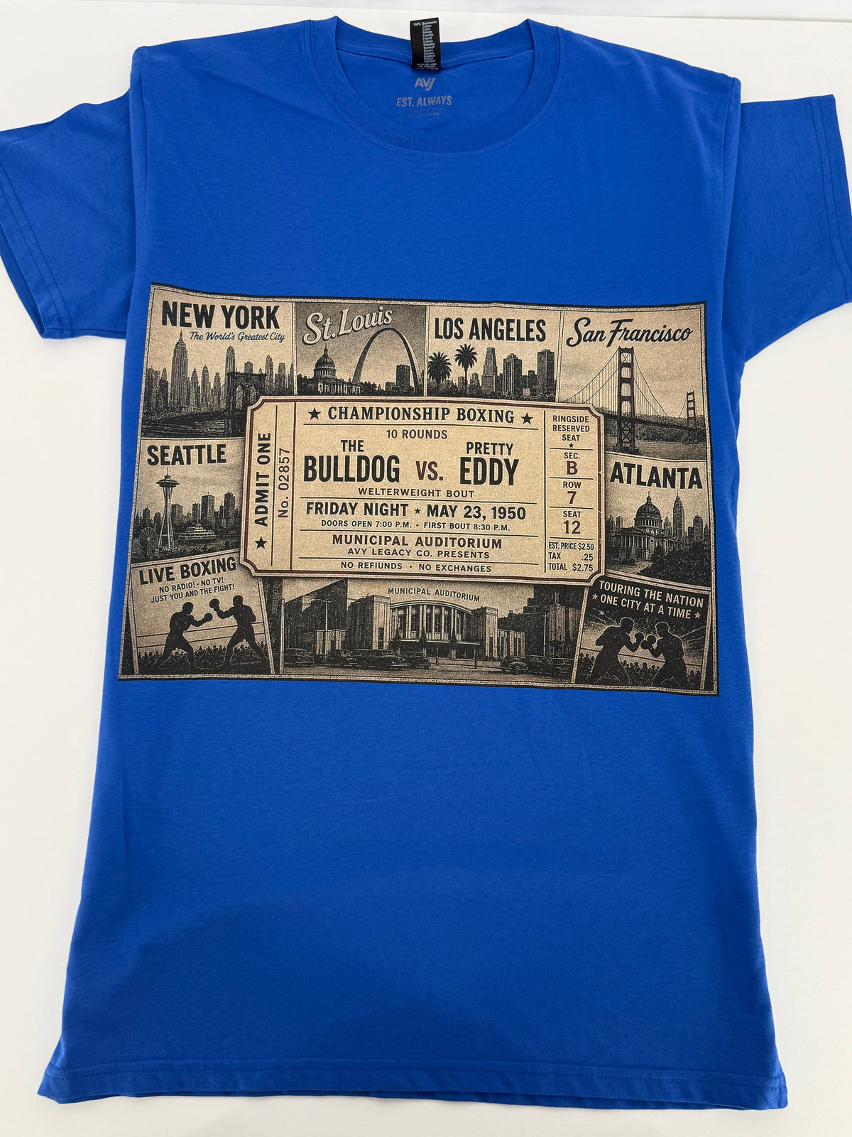 Bulldog vs. Pretty Eddy – Legacy Boxing Tee