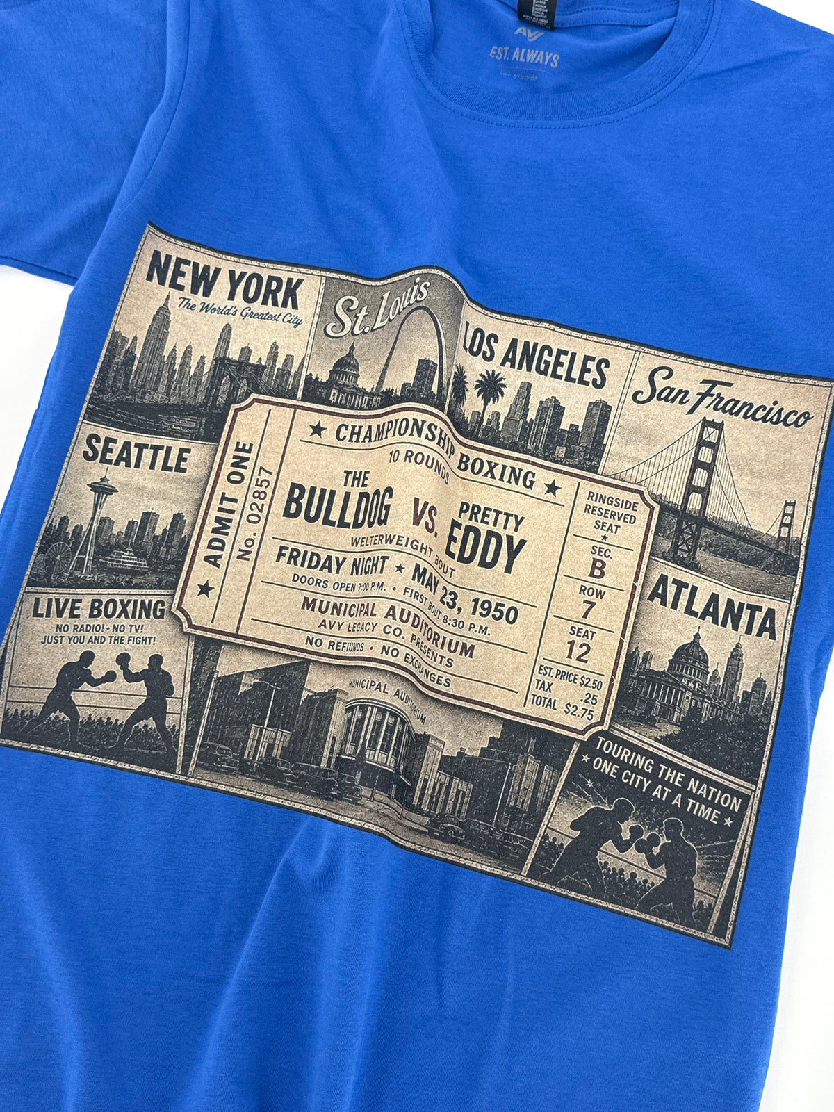 Bulldog vs. Pretty Eddy – Legacy Boxing Tee