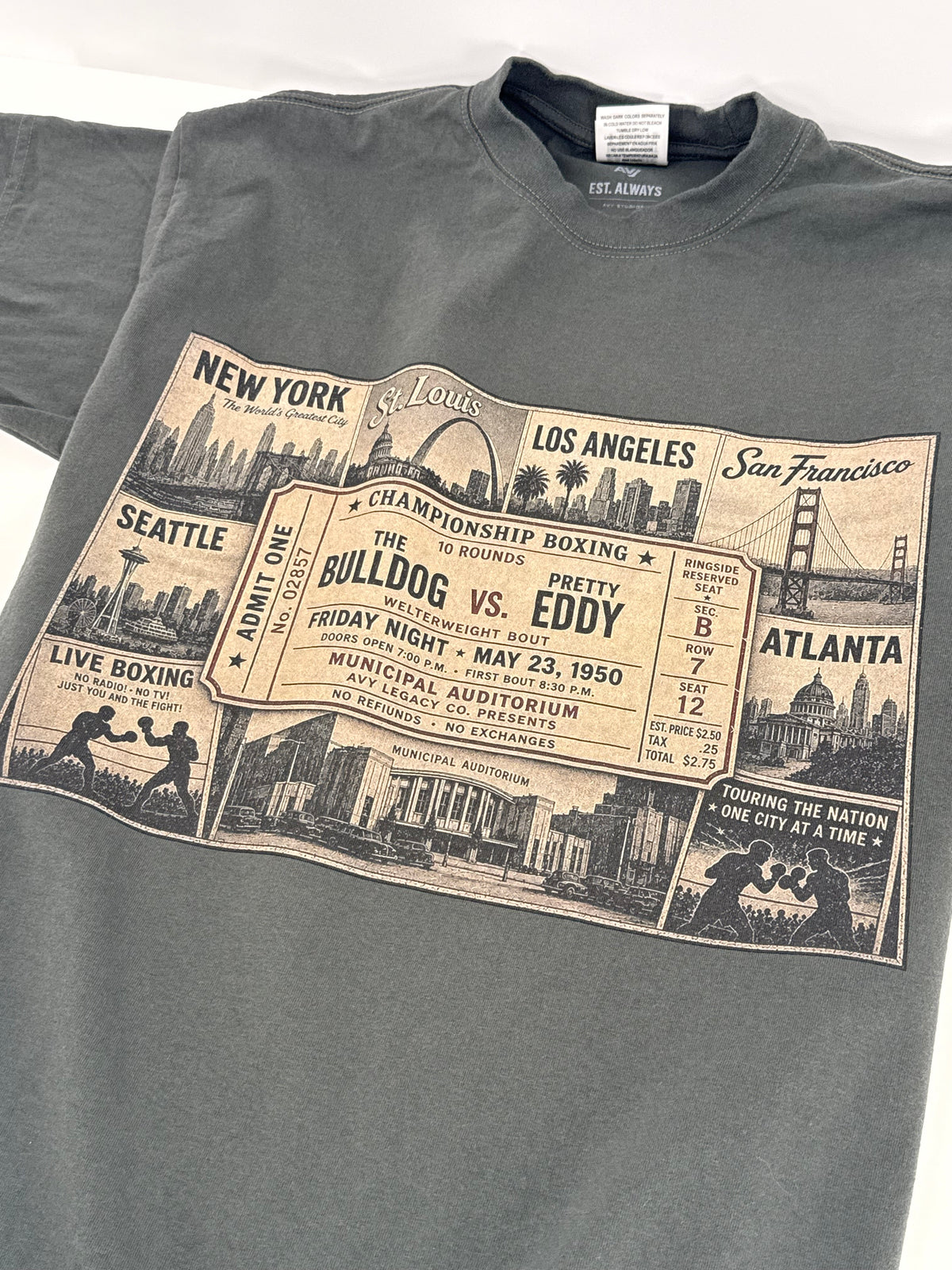 Bulldog vs. Pretty Eddy – Legacy Boxing Tee