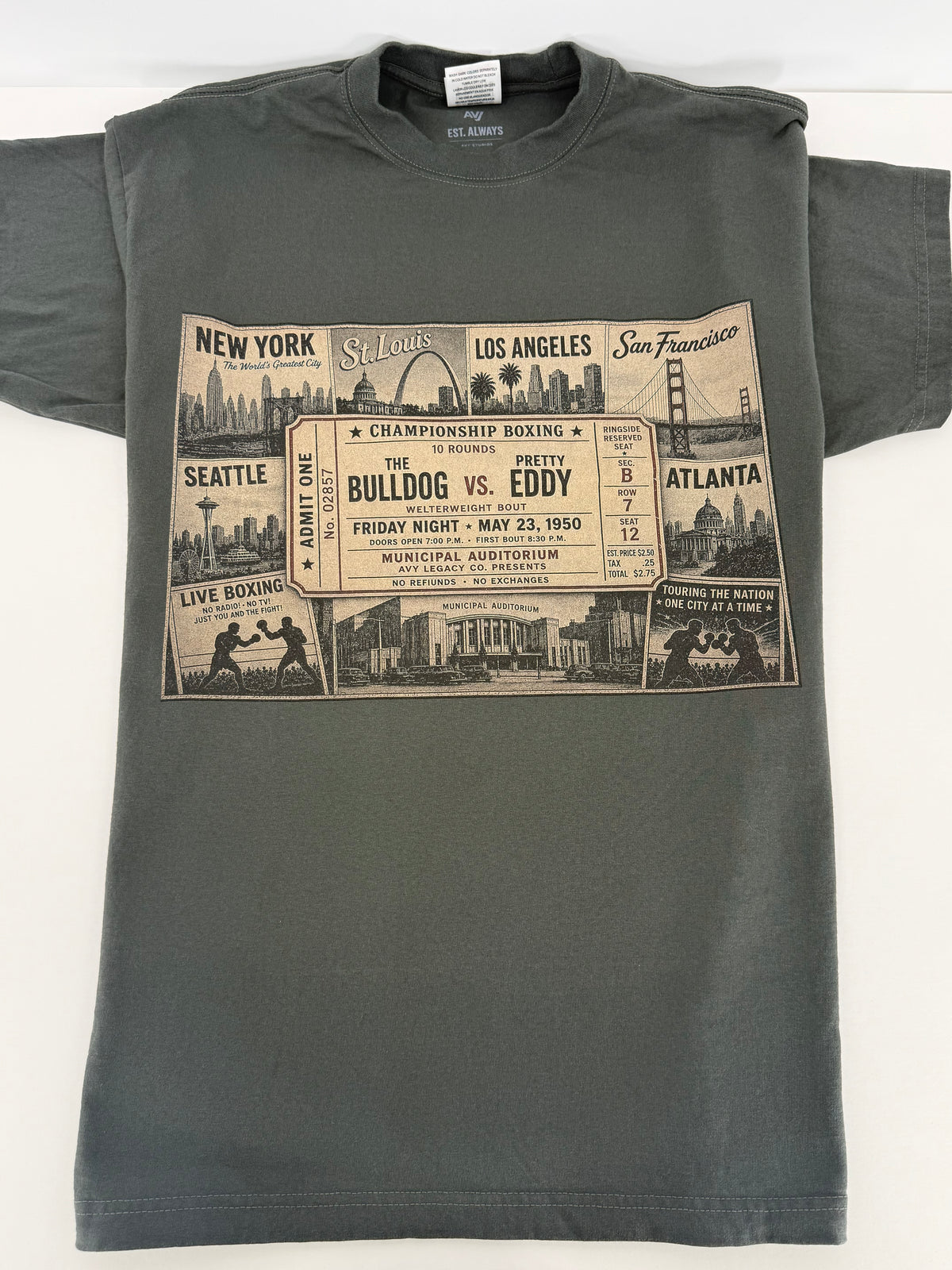 Bulldog vs. Pretty Eddy – Legacy Boxing Tee