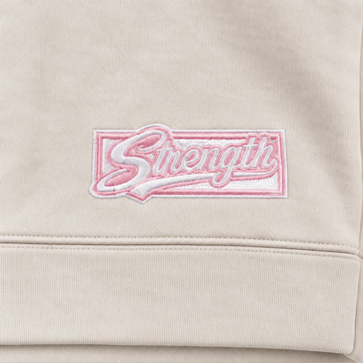 AVY Strength Co. Women’s Embroidered Crop Hoodie | Bone