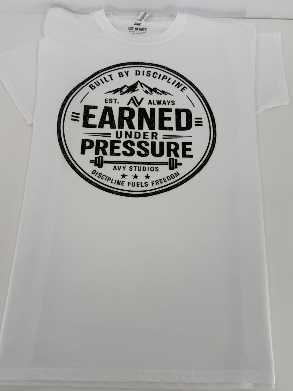 Earned Under Pressure – Discipline Tee