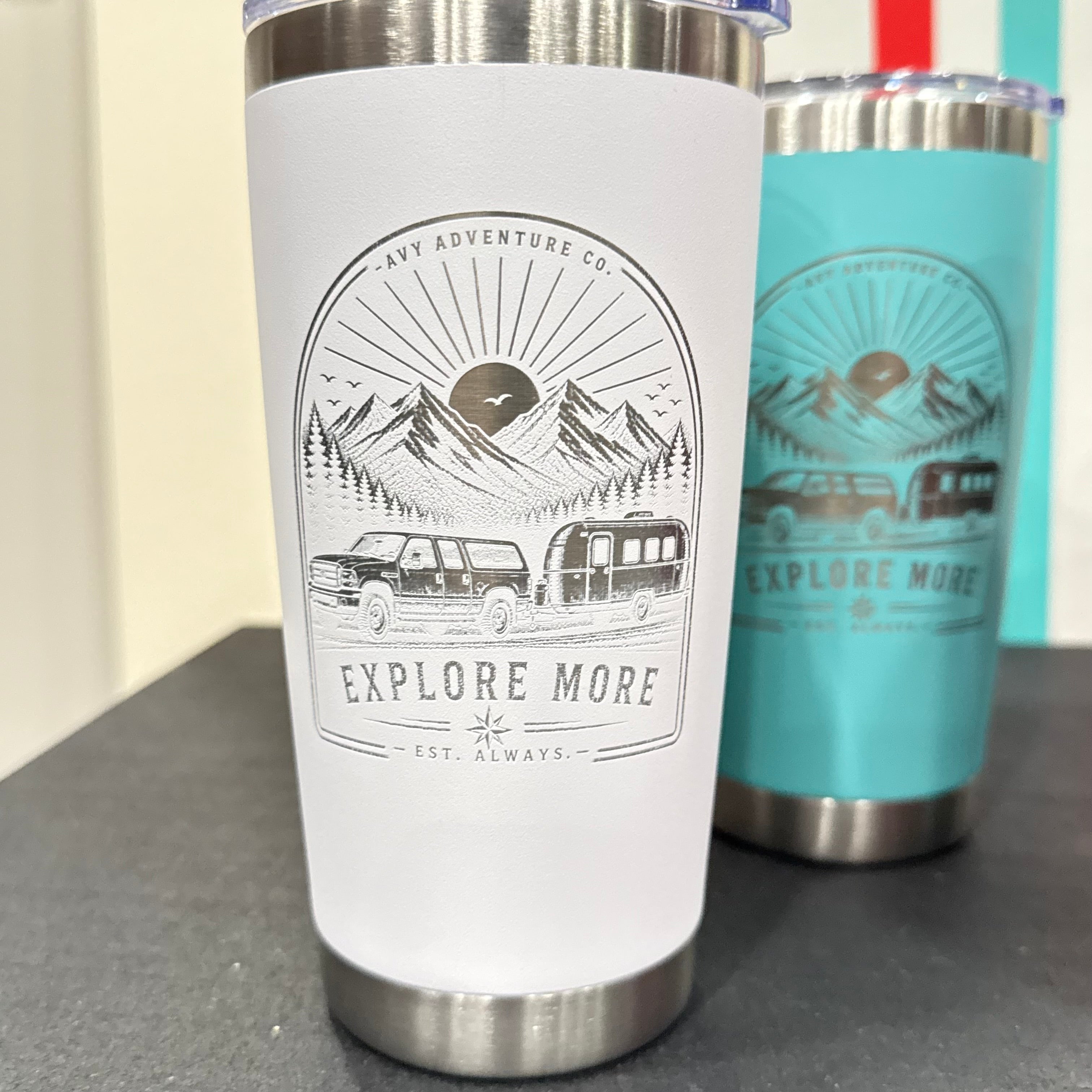 Explore More | 20 oz Laser Engraved Adventure Tumbler