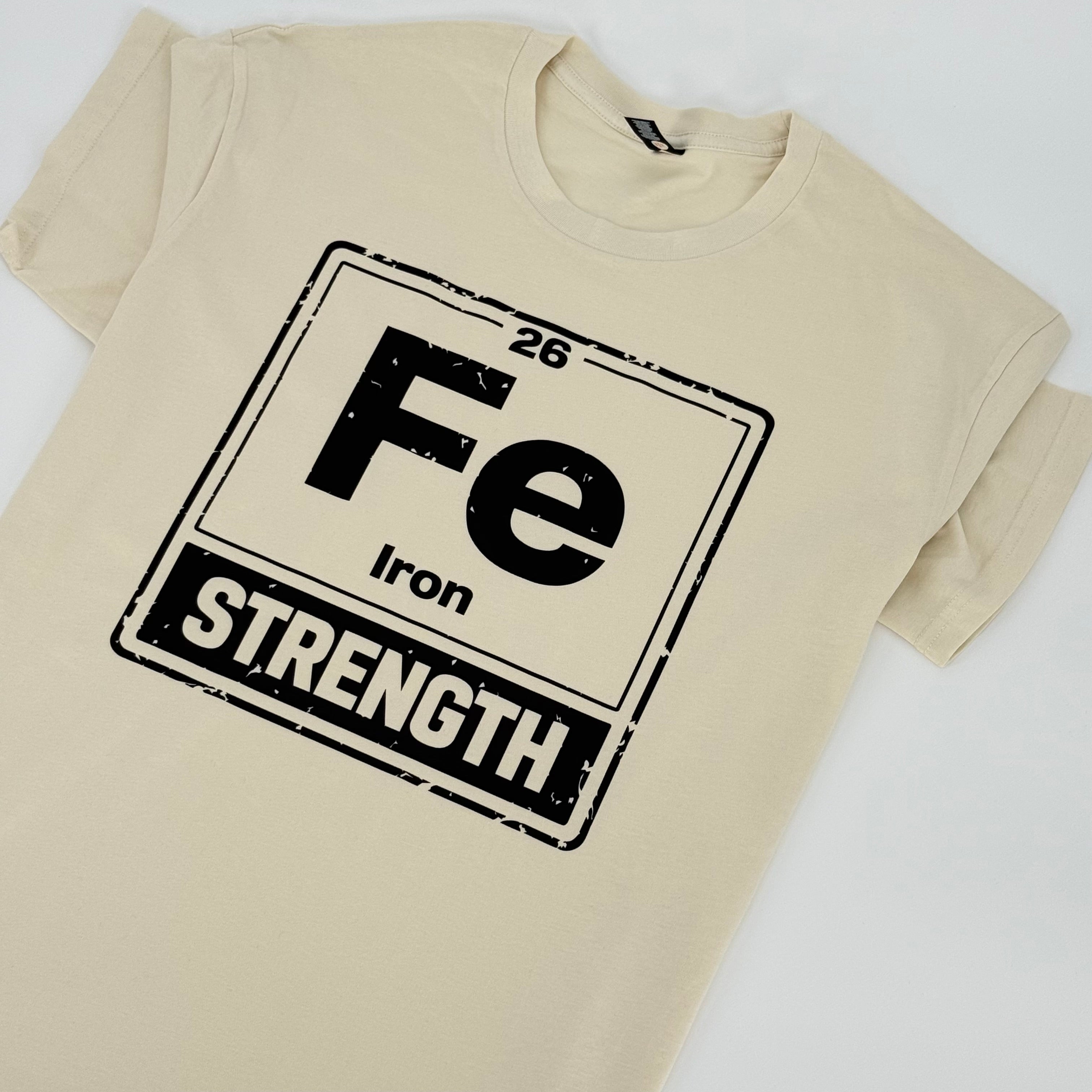 Premium Fe Strength Vintage T-Shirt – Built Different Gym Shirt | Black & Bone