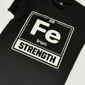 Premium Fe Strength T-Shirt – Built Different Gym Shirt | Black & Bone