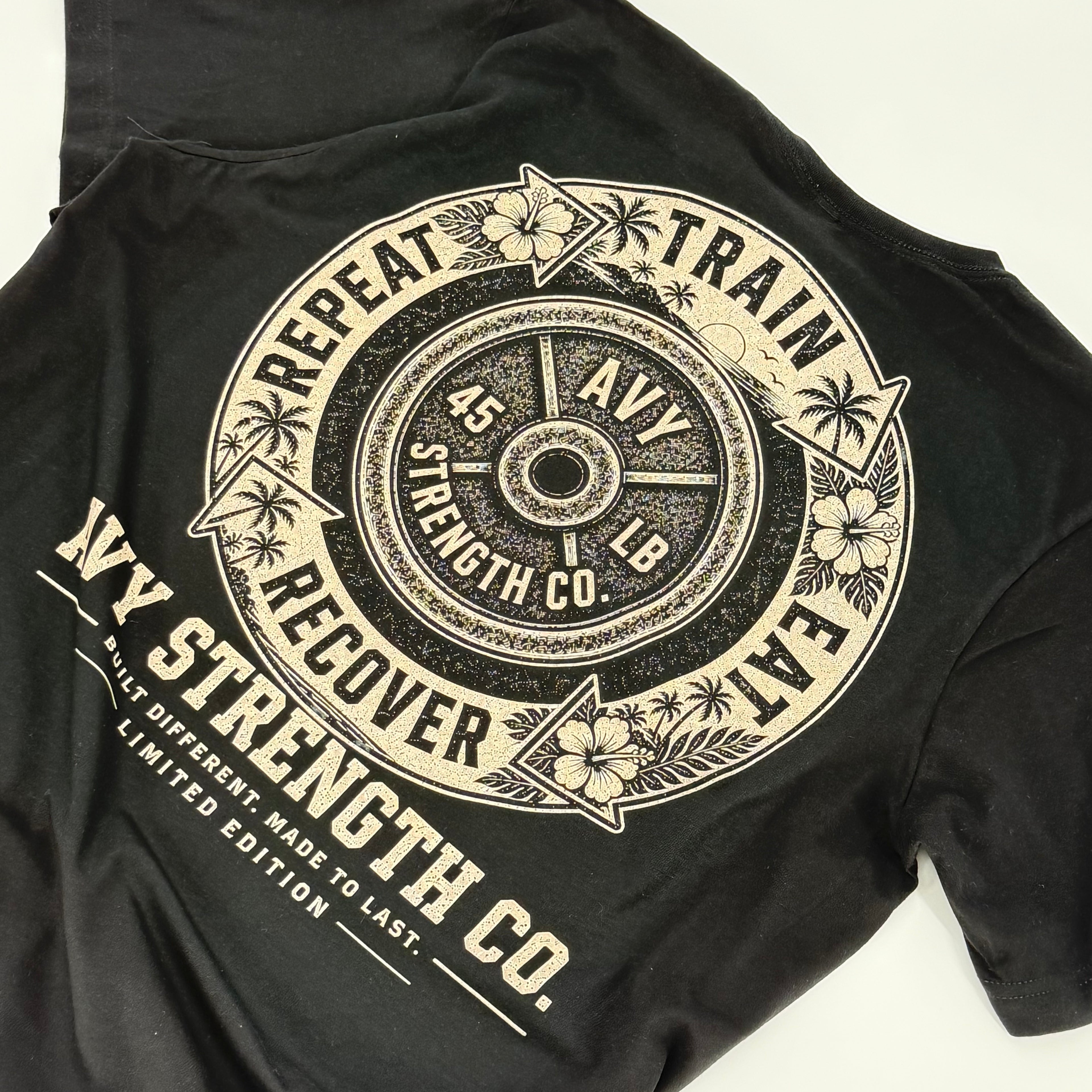 Avy Studios Built Different - AVY Strength Co. Vintage Tropical Tee