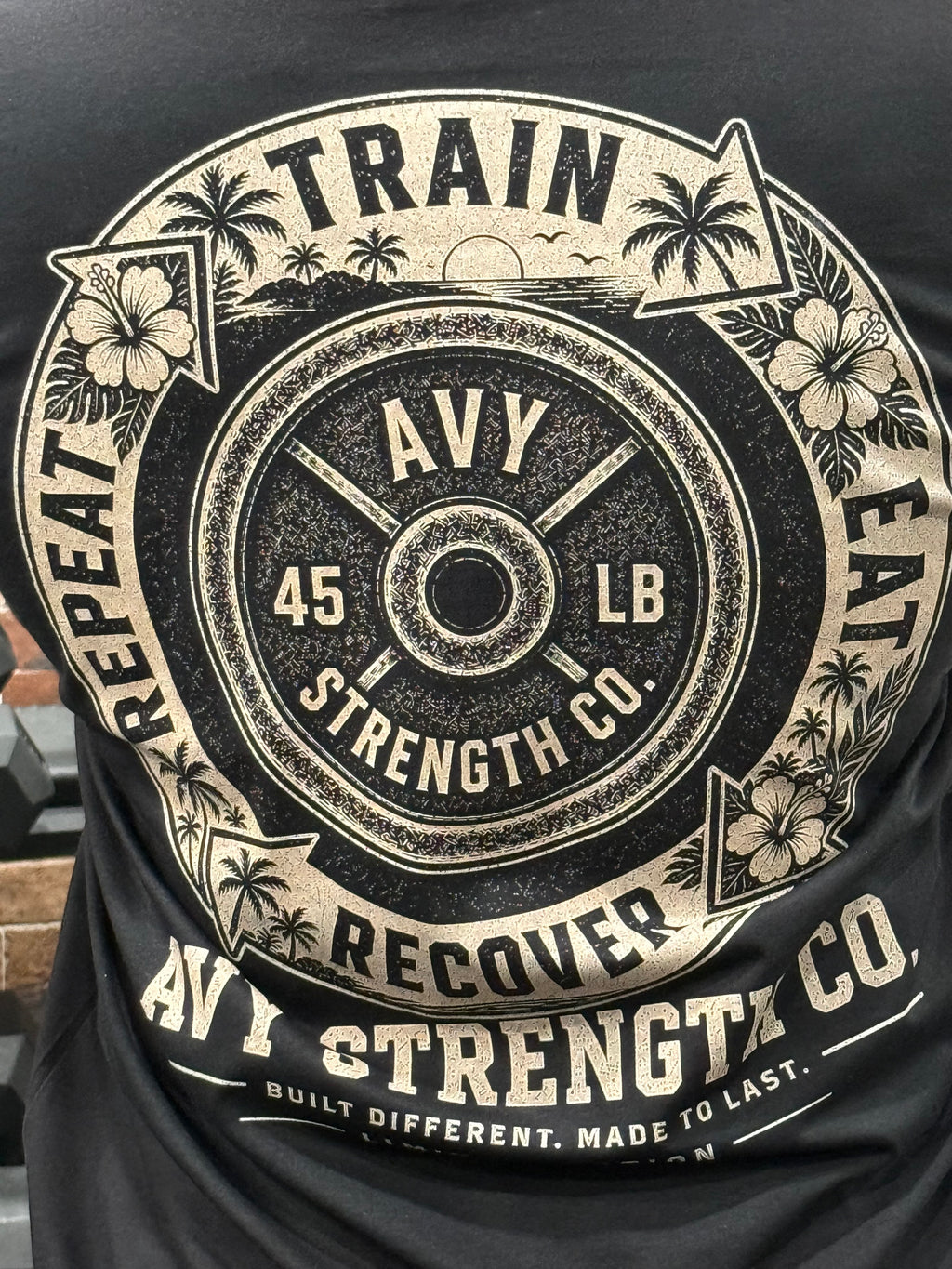 Avy Studios Built Different - AVY Strength Co. Vintage Tropical Tee