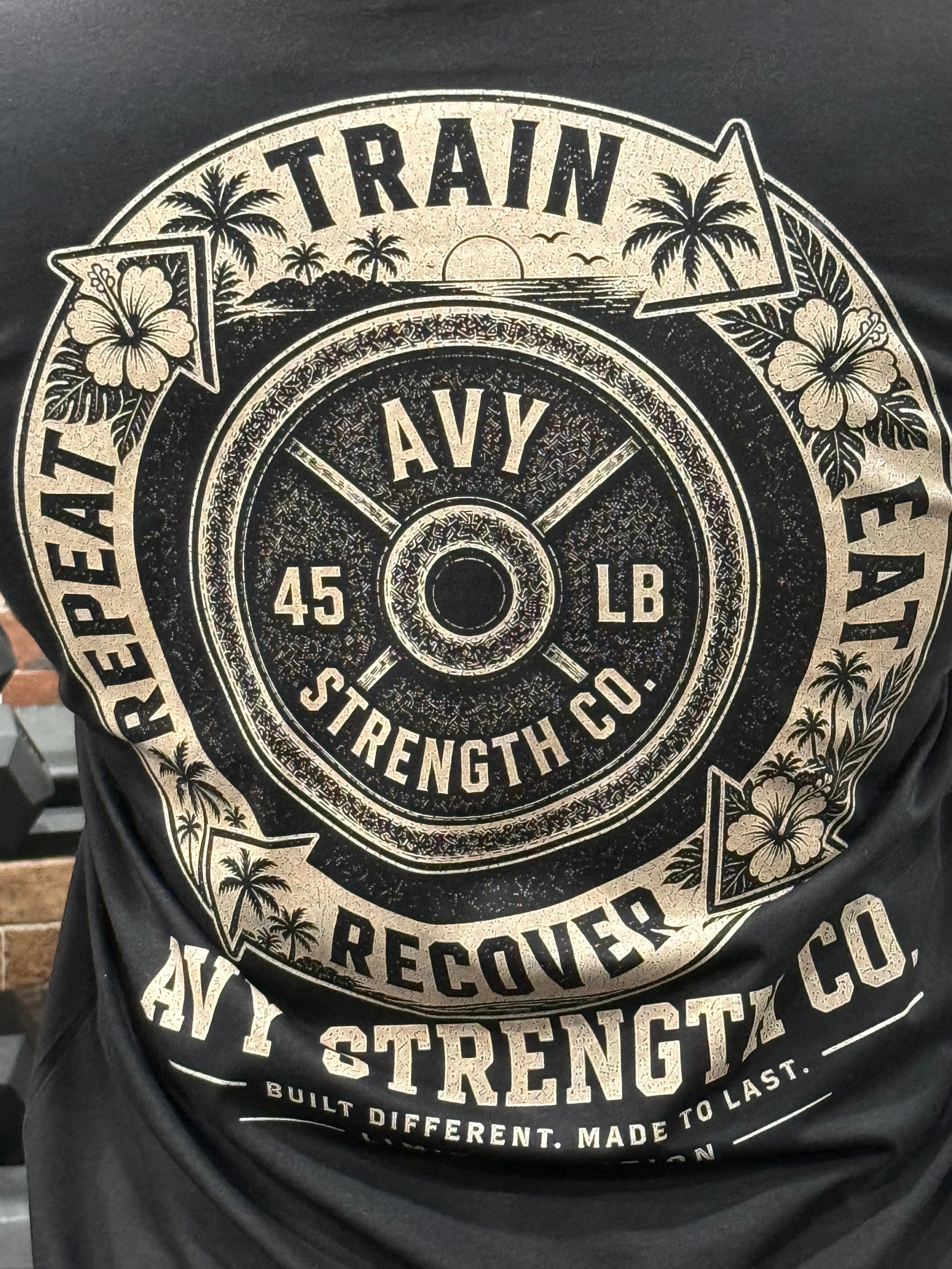 Avy Studios Built Different - AVY Strength Co. Vintage Tropical Tee