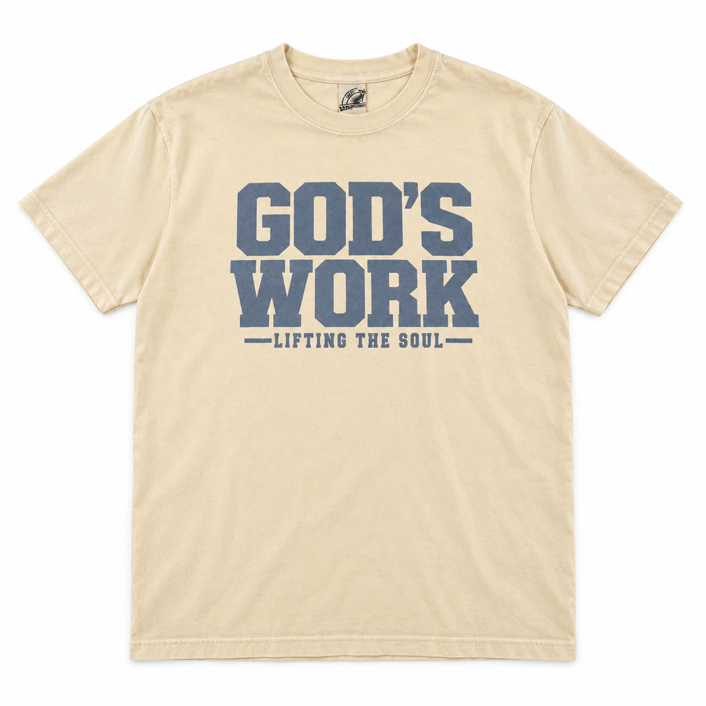 AVY Strength Co. God’s Work Heavyweight Tee | Ivory