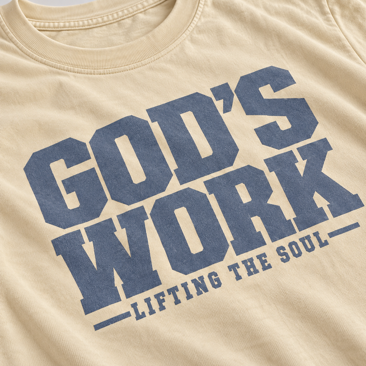AVY Strength Co. God’s Work Heavyweight Tee | Ivory