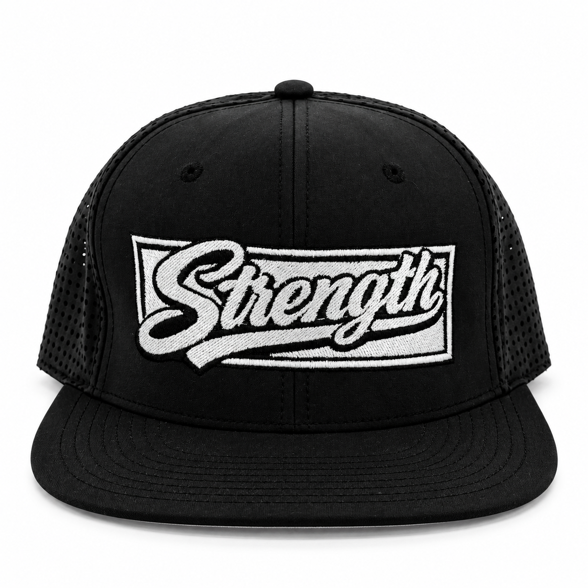 AVY Strength Co. Embroidered Snapback Cap | Black