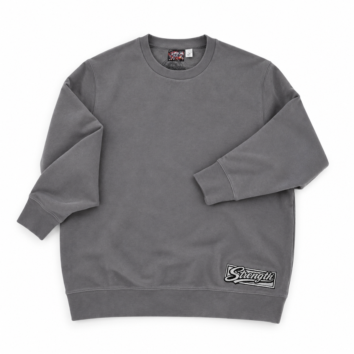 AVY Strength Co. Men's Embroidered Crewneck Sweatshirt | Gravel