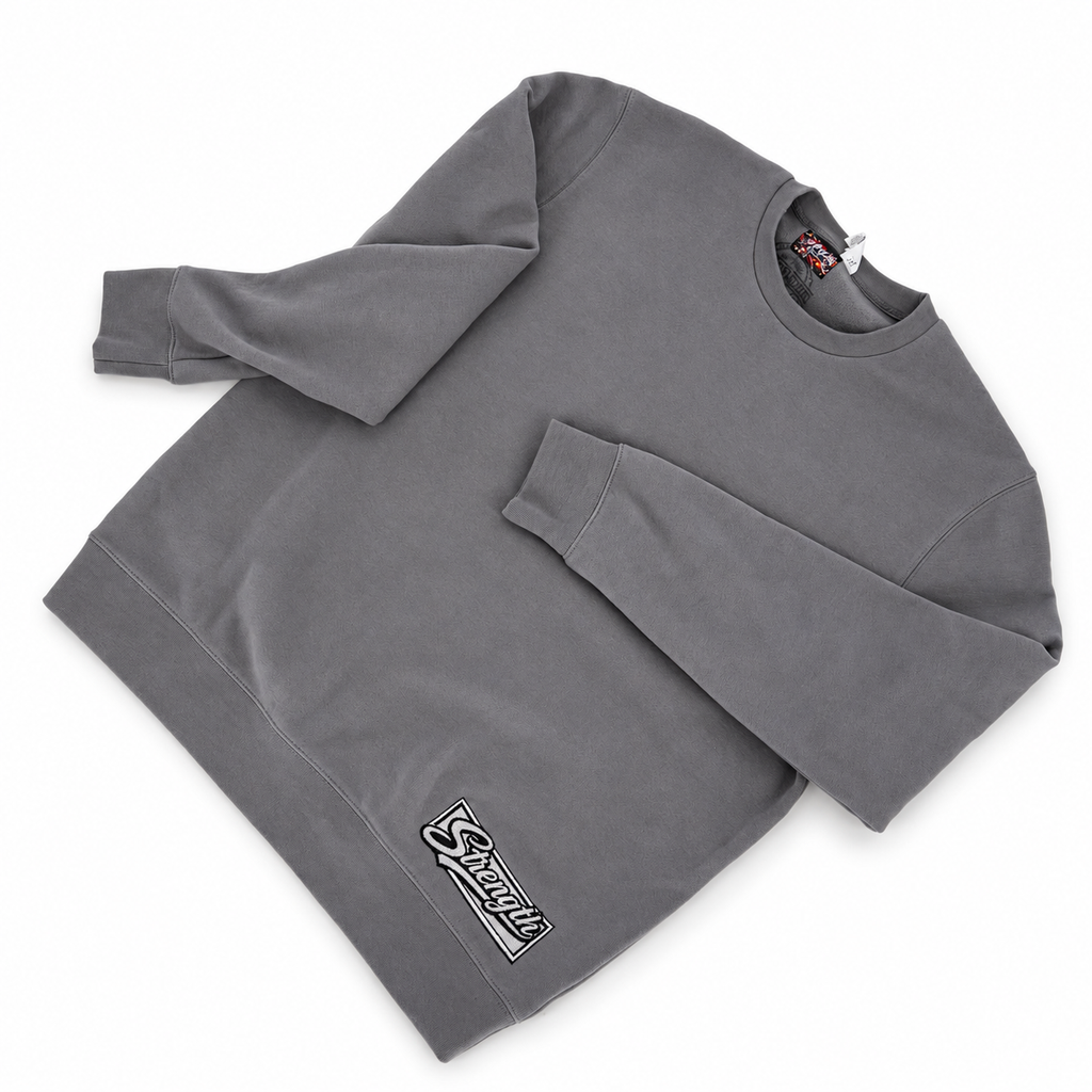 AVY Strength Co. Men's Embroidered Crewneck Sweatshirt | Gravel