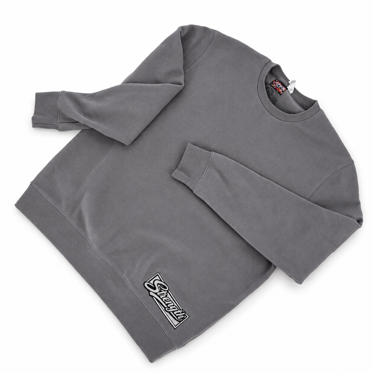 AVY Strength Co. Men's Embroidered Crewneck Sweatshirt | Gravel