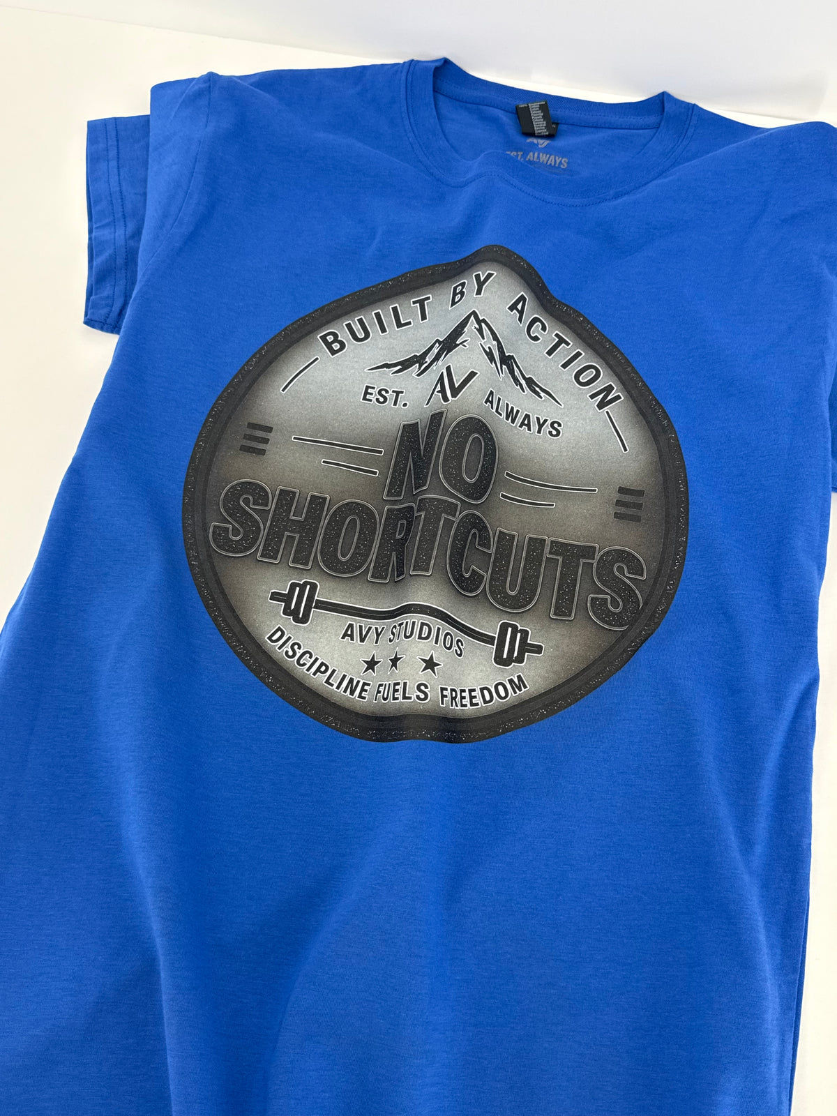 No Shortcuts – Built by Action Tee