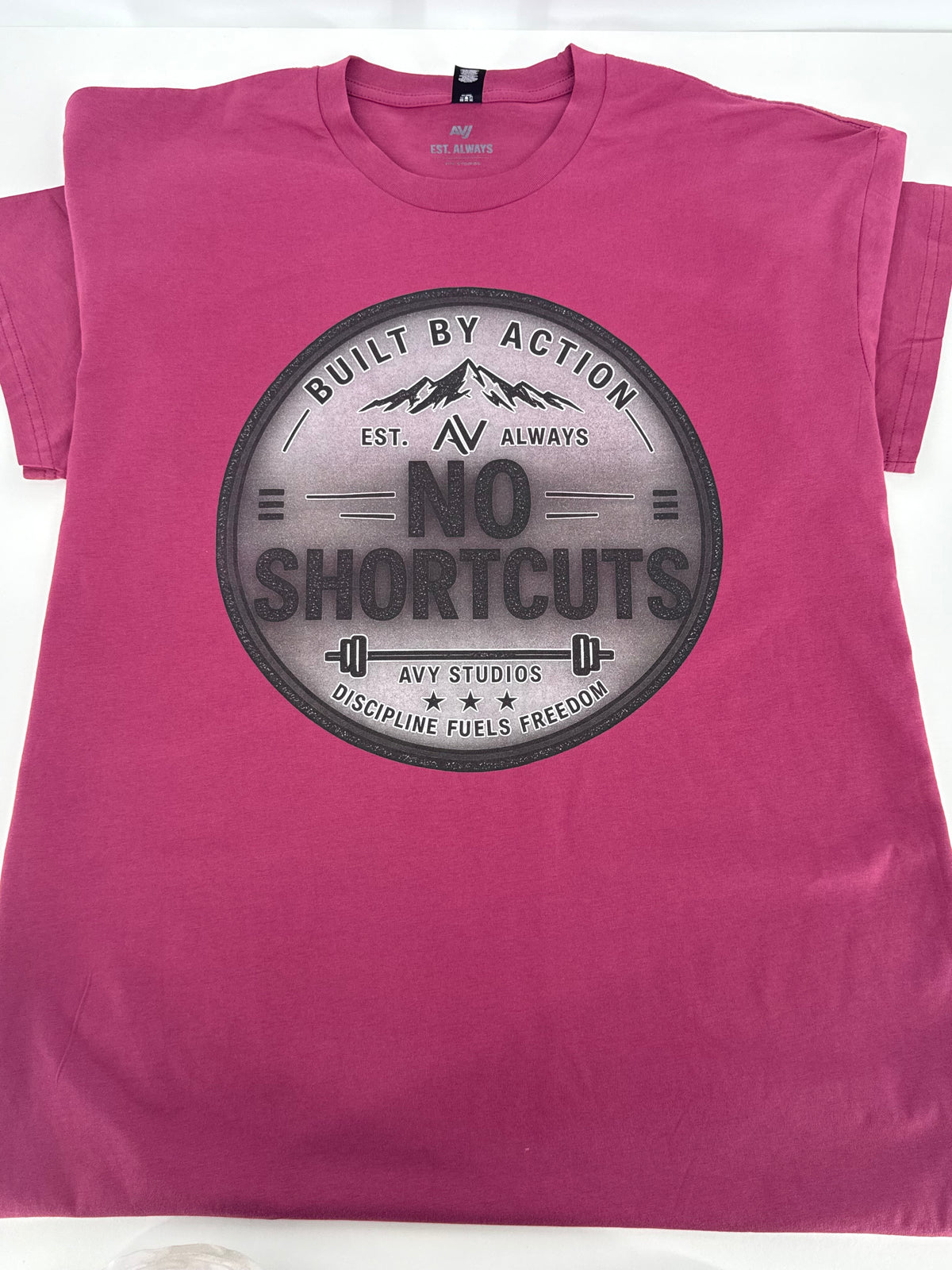 No Shortcuts – Built by Action Tee
