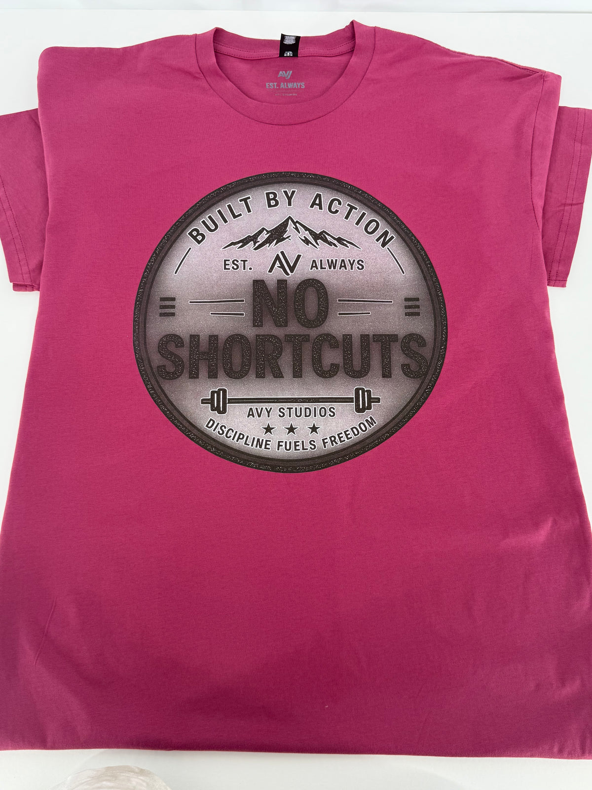 No Shortcuts – Built by Action Tee