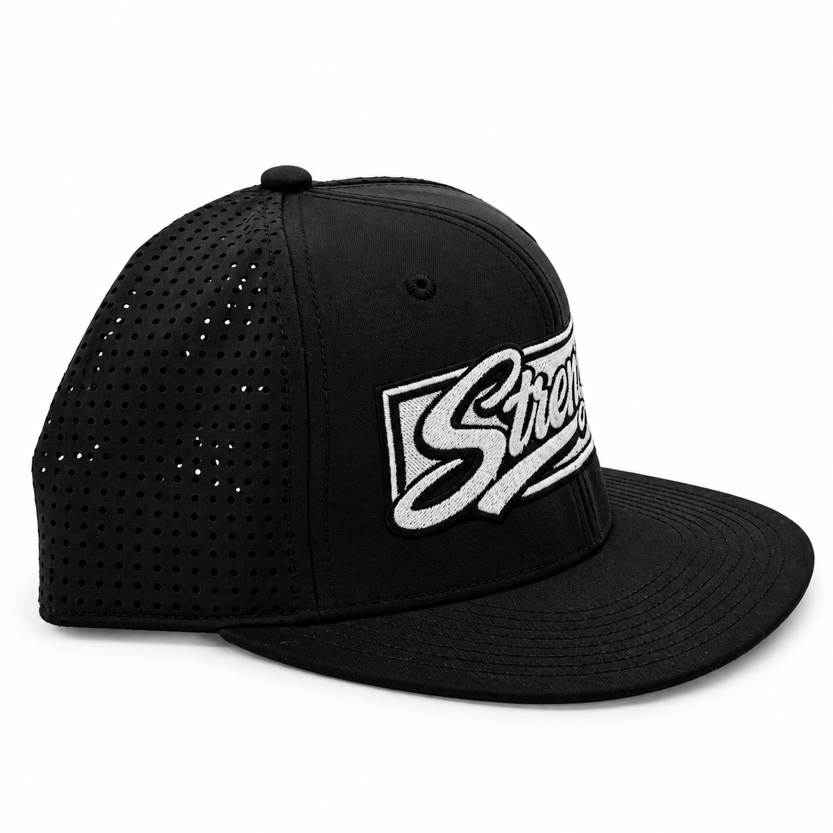 AVY Strength Co. Embroidered Snapback Cap | Black