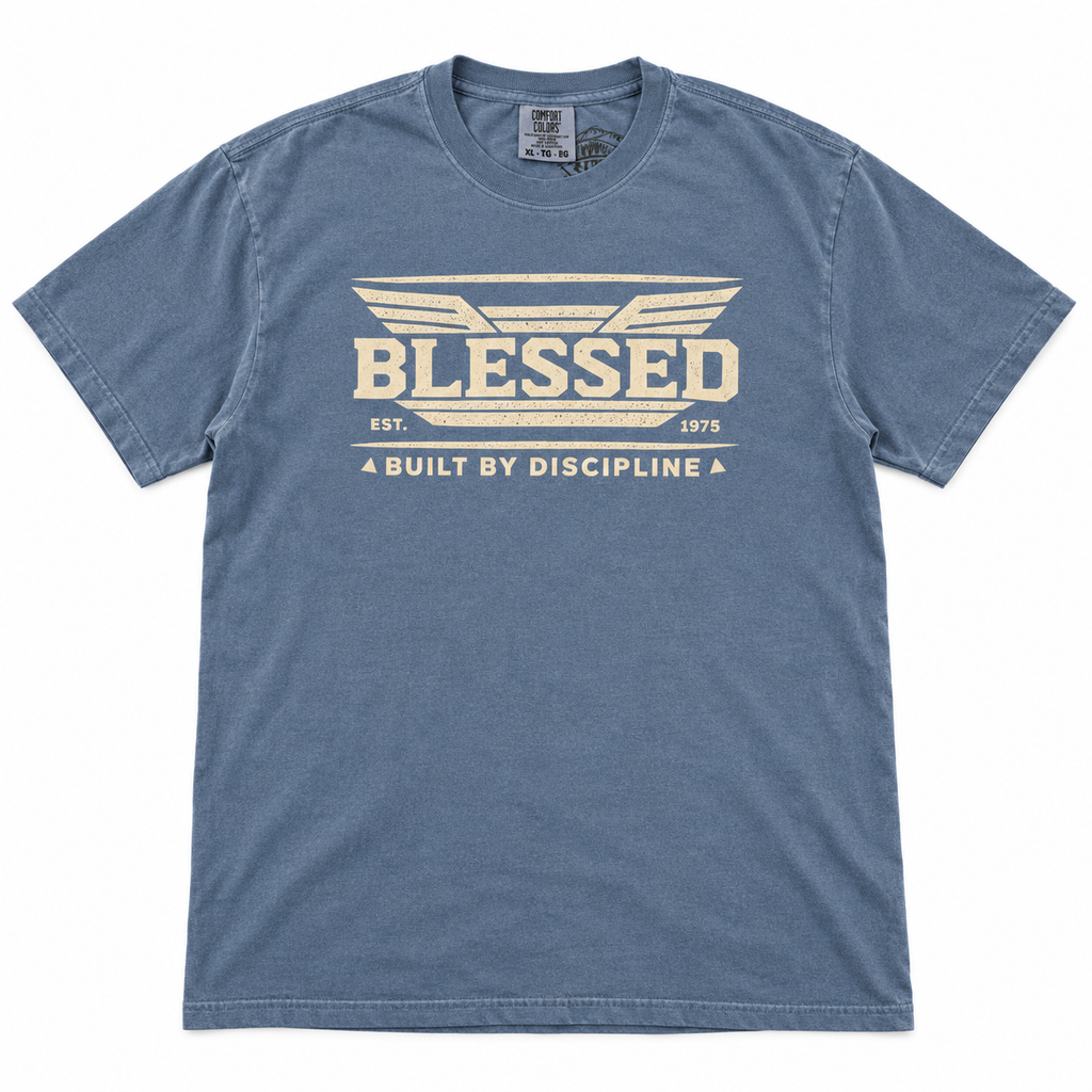 AVY Strength Co. Blessed Heavyweight Tee | Blue Jean