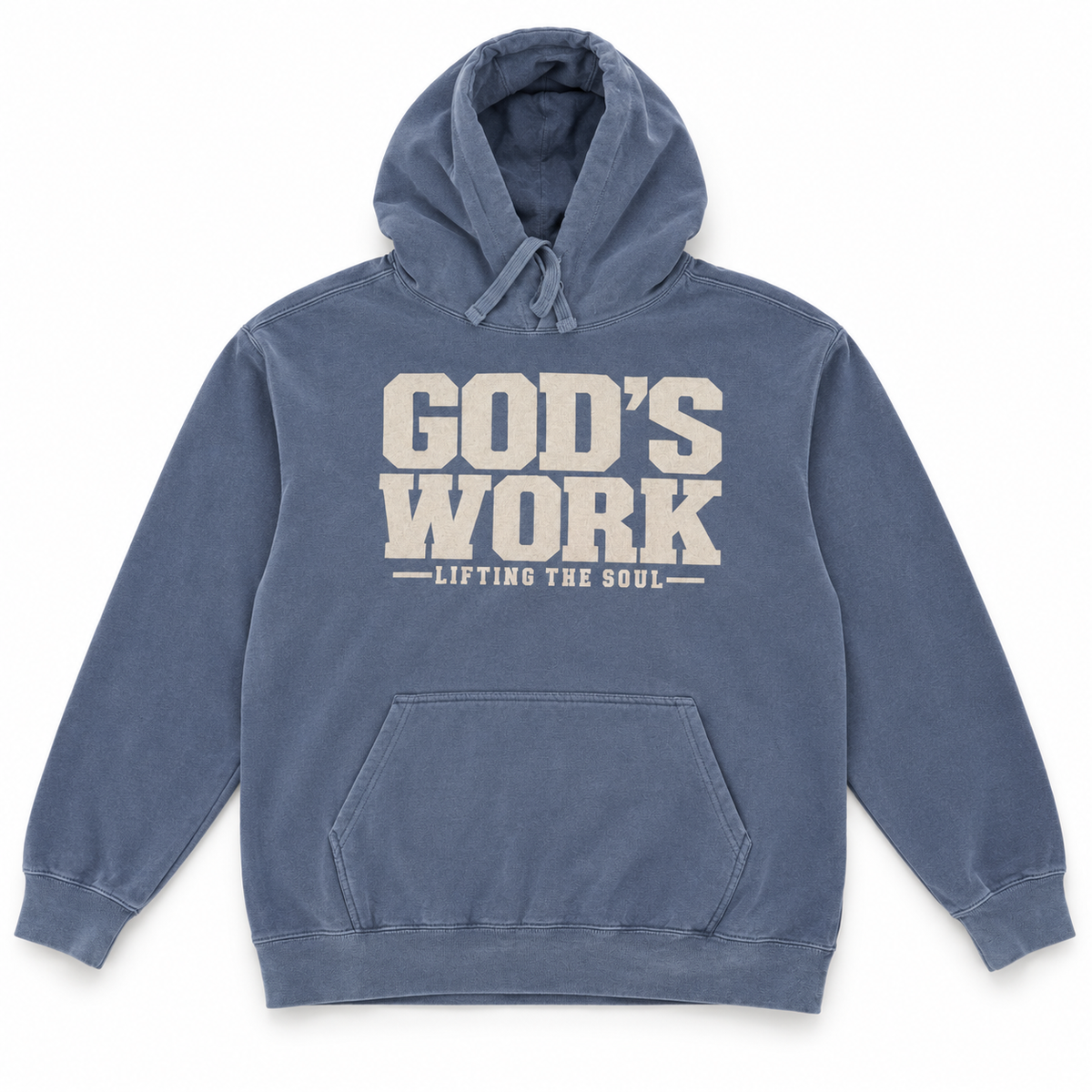 AVY Strength Co. GOD’s Work Hoodie | Blue Jean
