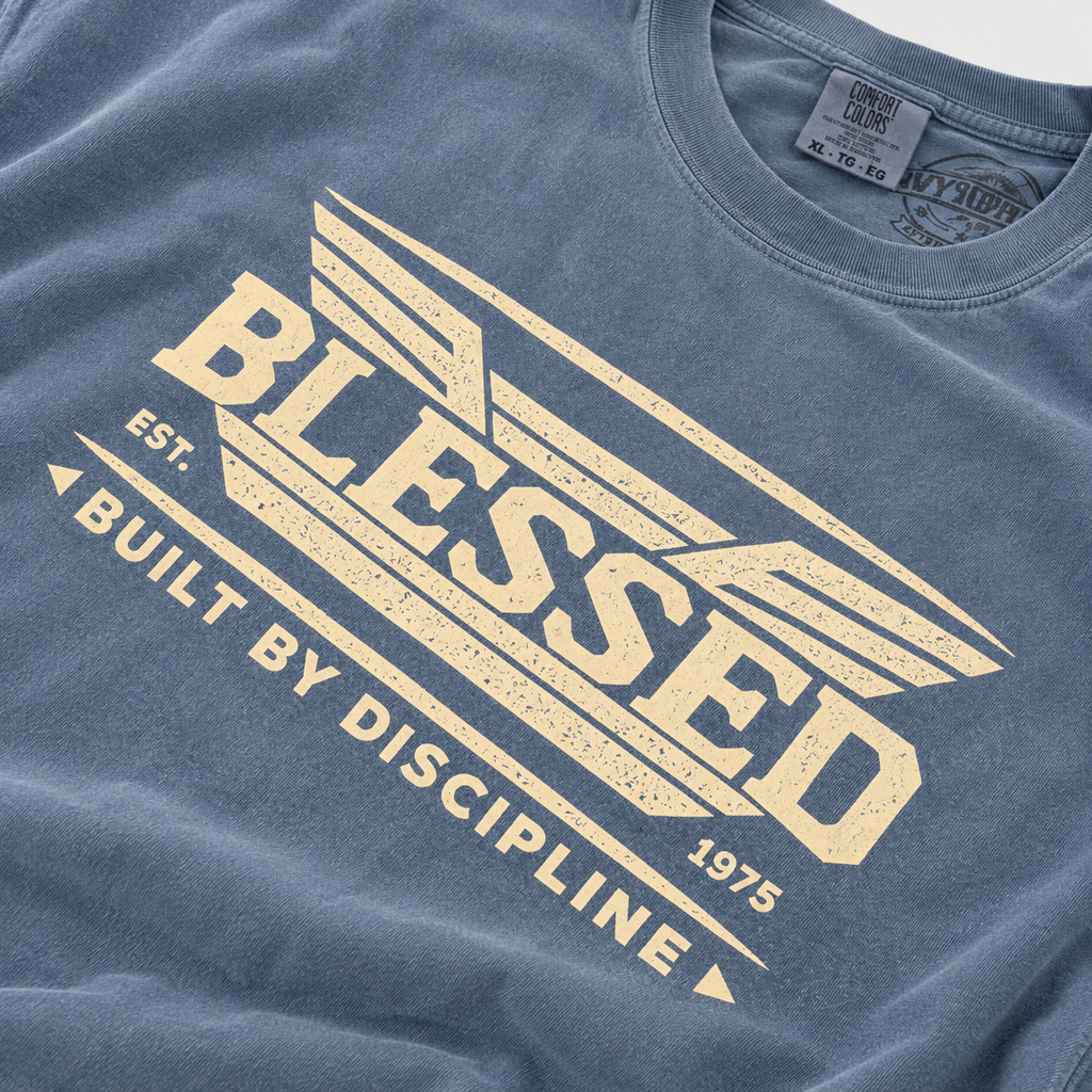 AVY Strength Co. Blessed Heavyweight Tee | Blue Jean