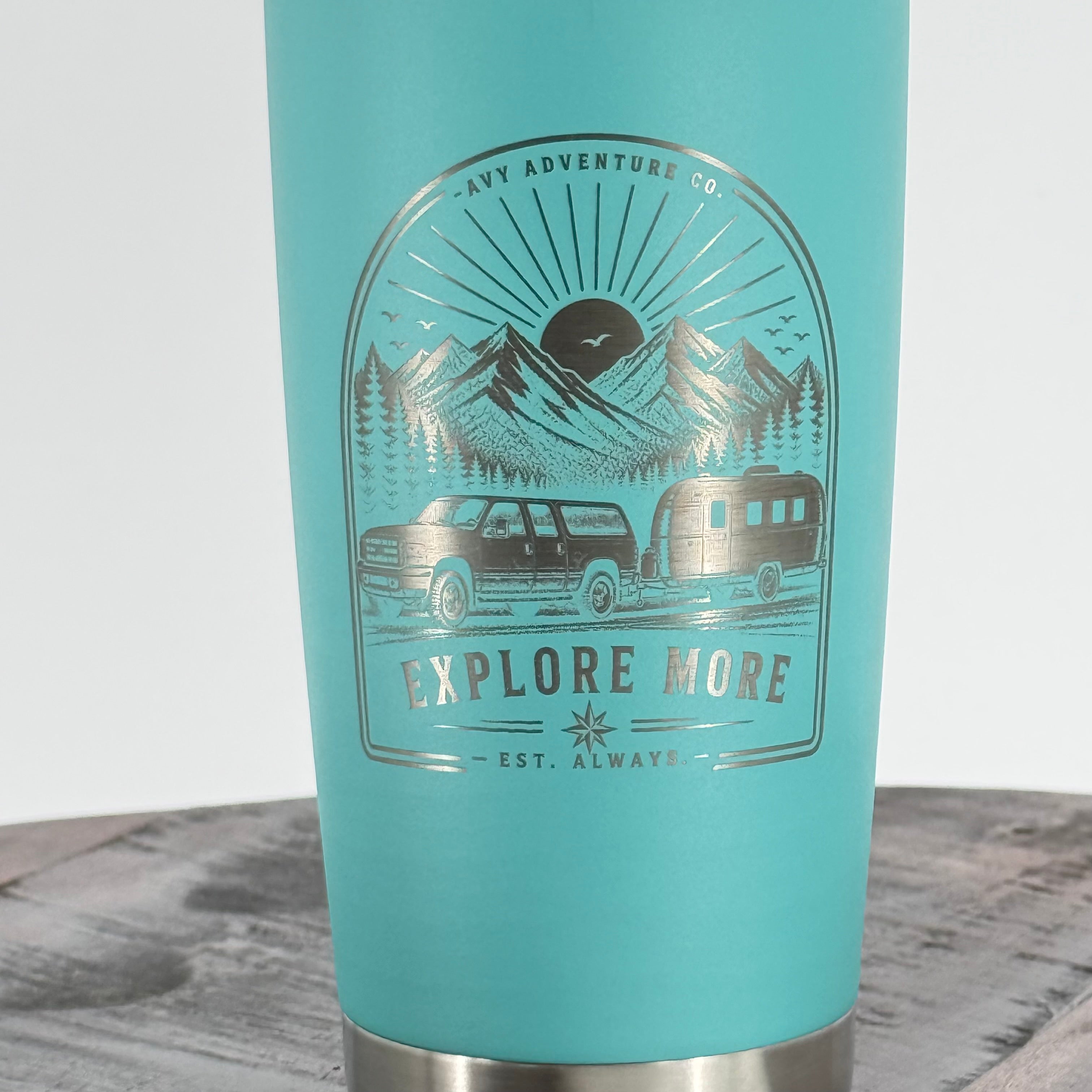 Explore More | 20 oz Laser Engraved Adventure Tumbler