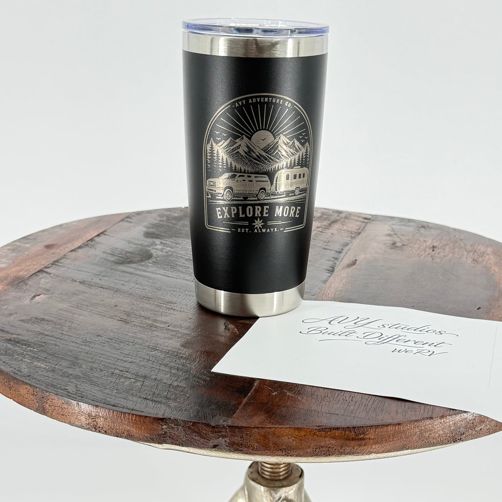 Explore More | 20 oz Laser Engraved Adventure Tumbler