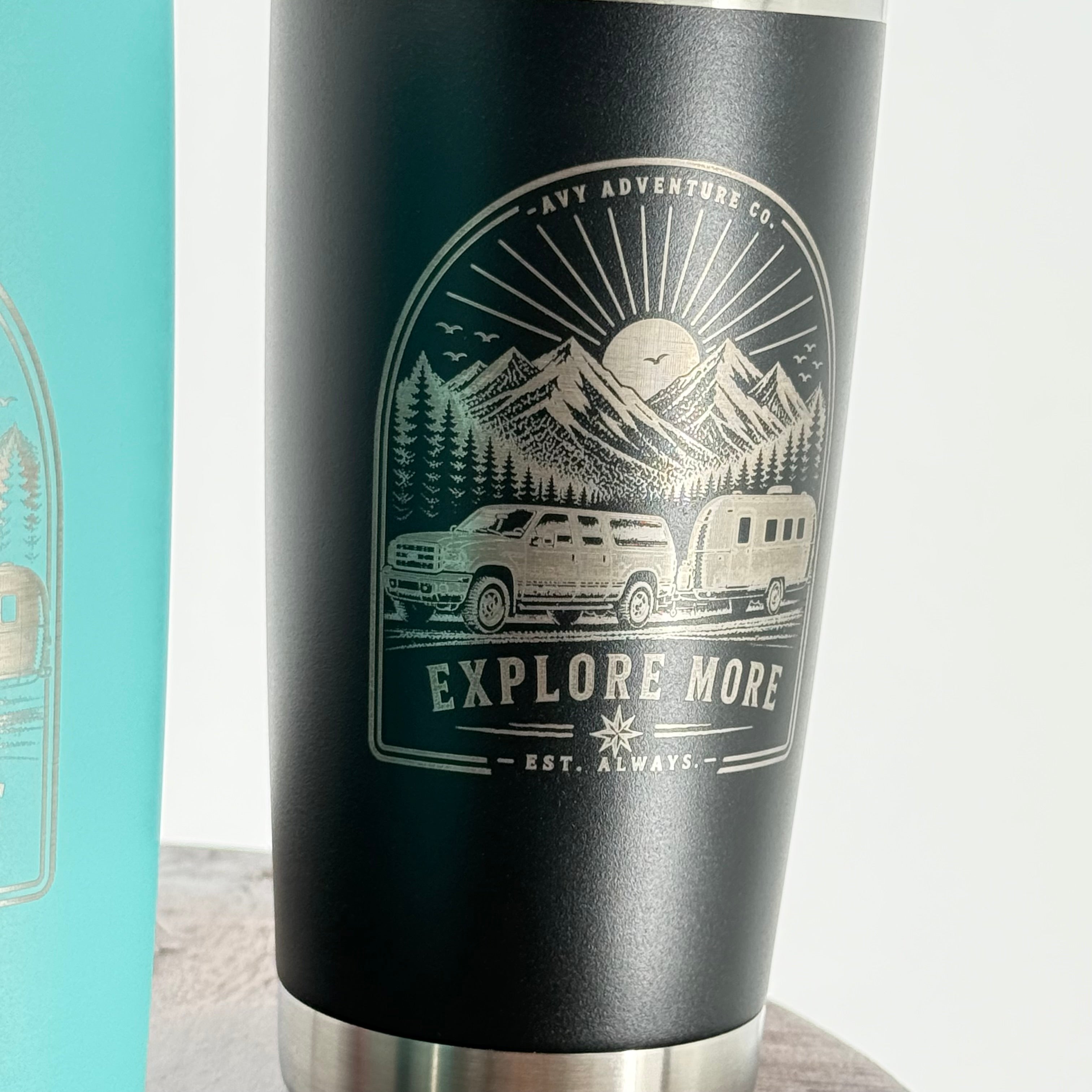 Explore More | 20 oz Laser Engraved Adventure Tumbler