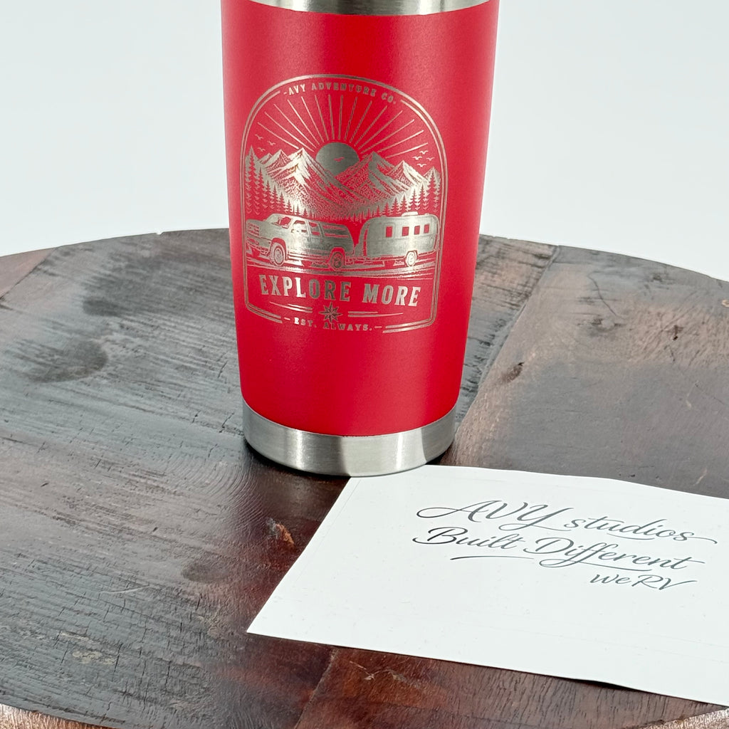 Explore More | 20 oz Laser Engraved Adventure Tumbler