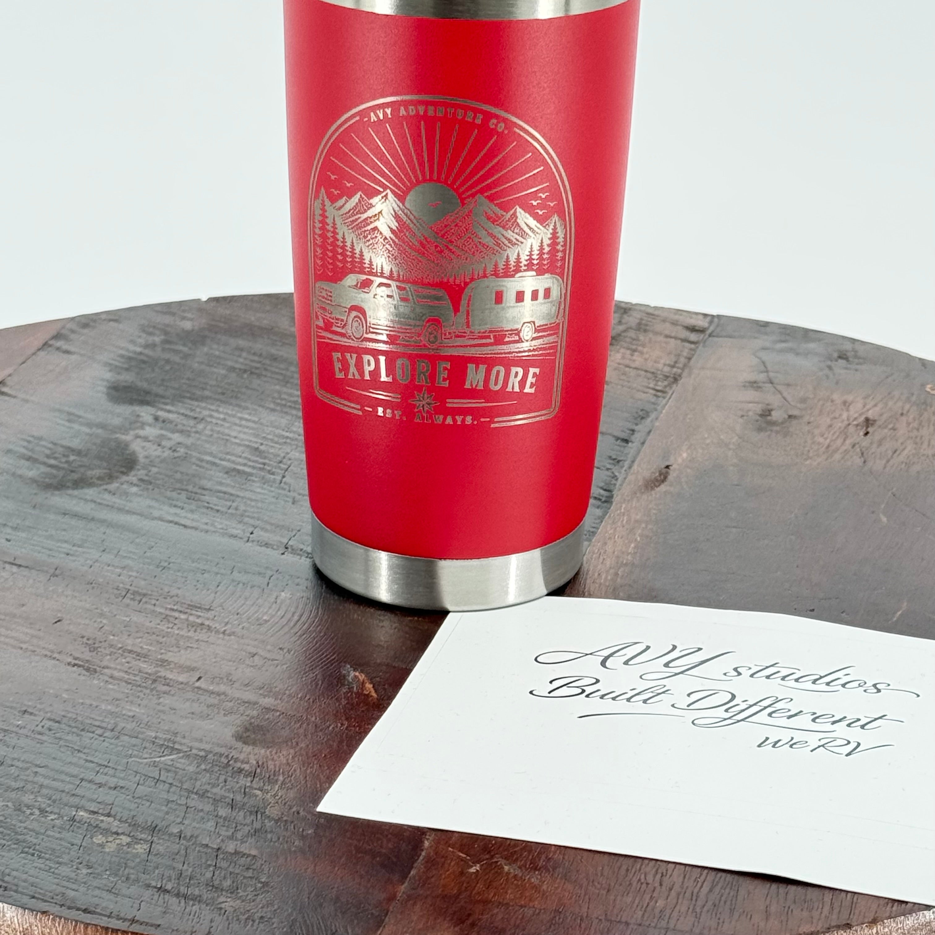 Explore More | 20 oz Laser Engraved Adventure Tumbler