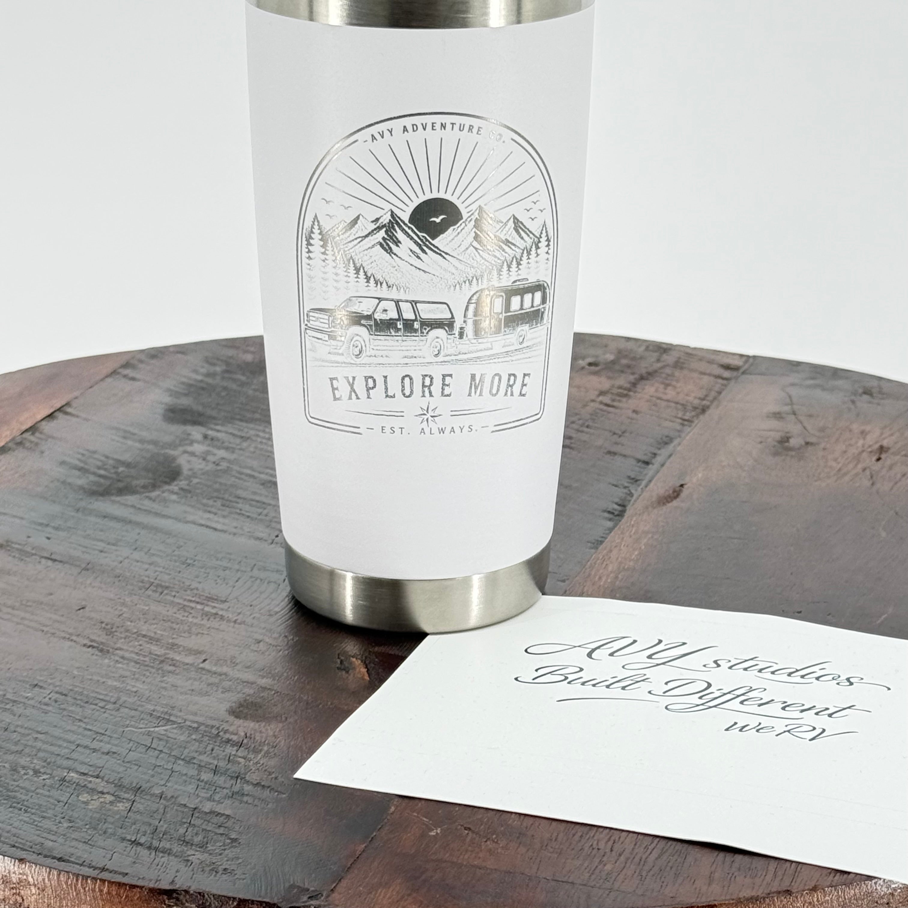 Explore More | 20 oz Laser Engraved Adventure Tumbler